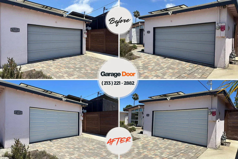 Before and after: garage door repair Mesaba Hoyt Lakes